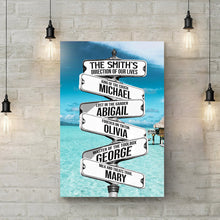 Load image into Gallery viewer, Direction Of Our Lives Family Beach Names Sign
