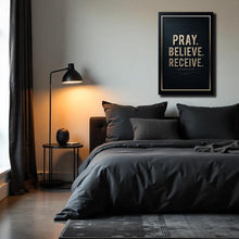 Load image into Gallery viewer, Matthew 21:22 - Pray Believe Receive Faith Sign III