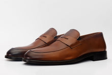 Load image into Gallery viewer, The Marinka Tan Leather Shoe Penny Loafer Men Shoe