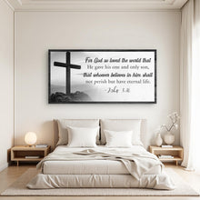 Load image into Gallery viewer, John 3:16: For God So Loved The World Faith Sign V