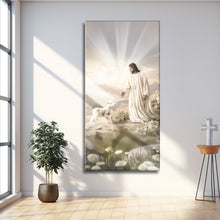 Load image into Gallery viewer, Jesus Protects The Lamb From Wolves Faith Wall Art XII