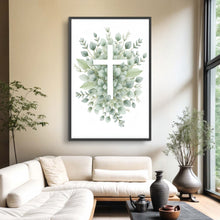 Load image into Gallery viewer, Minimalist Cross Faith Wall Art