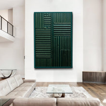 Load image into Gallery viewer, Green Abstract Patterns Wall Art