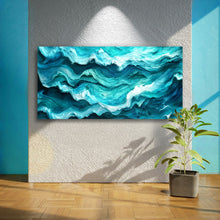 Load image into Gallery viewer, Blue Ocean Coastal Wall Art III