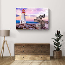 Load image into Gallery viewer, Lighthouse Family Names Sign