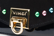 Load image into Gallery viewer, The Caris Black Leather Handbag