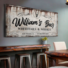Load image into Gallery viewer, Whitetails and Whiskey Sign