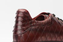 Load image into Gallery viewer, The Adler Burgundy Snk Leather Men Sneaker Limited Edition