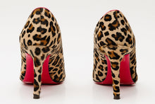 Load image into Gallery viewer, The Olbia Leopard Leather Pump Fuchsia Sole Women Shoe