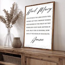 Load image into Gallery viewer, The Hail Mary Faith Sign