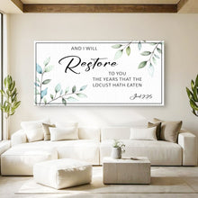 Load image into Gallery viewer, And I Will Restore To You - Joel 2:25 Faith Sign