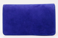 Load image into Gallery viewer, The California Sax Blue Suede Leather Handbag
