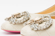 Load image into Gallery viewer, The Foggia Cream Leather Block Heel Pump Women Shoe