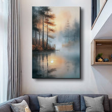 Load image into Gallery viewer, Misty Lake Wall Art