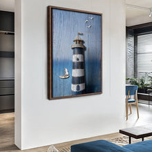 Load image into Gallery viewer, Wooden Lighthouse Coastal Wall Art III