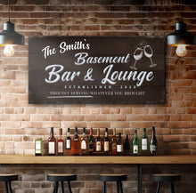 Load image into Gallery viewer, Basement Bar And Lounge Sign IV