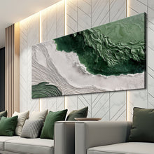 Load image into Gallery viewer, Green Rivers Abstract Wall Art II