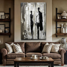 Load image into Gallery viewer, Beige &amp; Black Minimalist Wall Art
