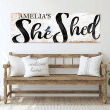 Load image into Gallery viewer, Personalized She Shed Sign VIII