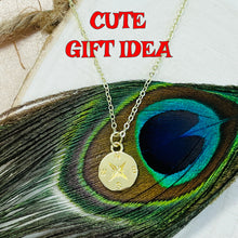 Load image into Gallery viewer, Dainty Gold Compass Necklace Symbolic Direction Jewelry