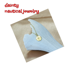Load image into Gallery viewer, Dainty Gold Compass Necklace Symbolic Direction Jewelry