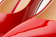 Load image into Gallery viewer, The Ege Red Leather Pump Fuchsia Sole Women Shoe