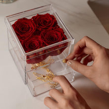 Load image into Gallery viewer, Acrylic 4 Drawer Box | Red Roses