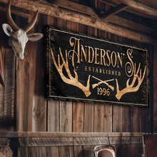 Load image into Gallery viewer, Personalized Family Antler Sign II
