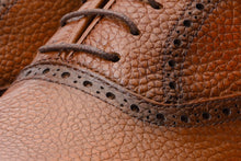 Load image into Gallery viewer, The Draco Handmade Tan Semi Brogue Oxford Men Shoe