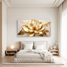 Load image into Gallery viewer, Golden Dandelion Minimalist Abstract Wall Art VIII
