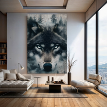 Load image into Gallery viewer, Wolf Double Exposure Wall Art III