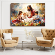 Load image into Gallery viewer, Jesus With Children Faith Wall Art II