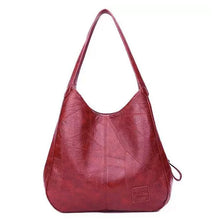 Load image into Gallery viewer, Women's Vintage Large Capacity Shoulder Bag – Retro PU Leather Envelope Handbag