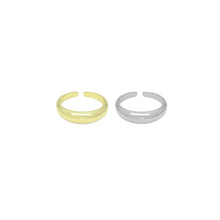 Load image into Gallery viewer, Gold Silver Dome Adjustable Ring, Sku#A159