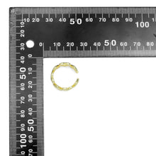 Load image into Gallery viewer, Gold Silver open Heart Adjustable Ring, Sku#A237