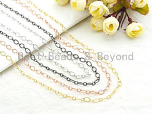 Load image into Gallery viewer, 5x8mm Texturized Oval link chain, wholesale chain, unfinished chain, sku#E501