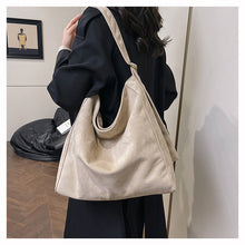 Load image into Gallery viewer, Large Capacity Suede Shoulder Bag for Women – Spacious Everyday Tote
