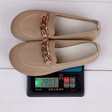 Load image into Gallery viewer, Women's Breathable Metal Chain Loafers - Soft Sole Slip-On Flats