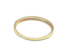 Load image into Gallery viewer, Rainbow Baguette CZ Bracelate,Sku#X351