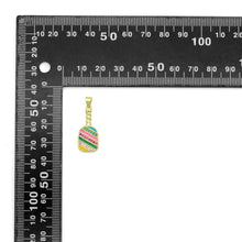 Load image into Gallery viewer, Gold Colorful CZ Enamel Buttle Charm Pendant, Sku#LK1098