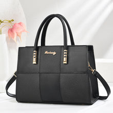 Load image into Gallery viewer, Women's Large Capacity Patchwork Tote Bag - Stylish Color Block Shoulder Handbag