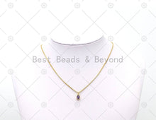 Load image into Gallery viewer, Colorful CZ Micro Pave Teardrop Shape Pendant,18K Gold Filled Teardop Charm, Necklace Bracelet Charm,,Sku#LK523