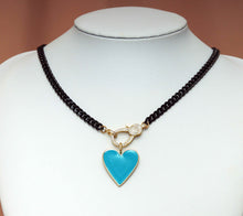 Load image into Gallery viewer, Heart Star Cuban Chain Necklace, sku#CL07
