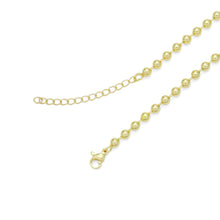 Load image into Gallery viewer, Gold Silver String Round Ball Chain Adjustable Necklace, Sku#A326