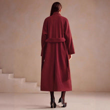 Load image into Gallery viewer, Women's Double-breasted Long Wool Coat With Suit Collar