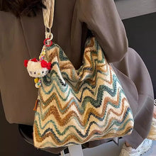 Load image into Gallery viewer, Women's Embroidered Canvas Crossbody Bag – Ethnic Boho Shoulder Bag with Pendant Option