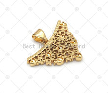 Load image into Gallery viewer, CZ Heart On Triangle Shape Charm,   Sku#LK559
