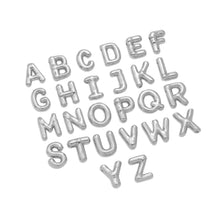 Load image into Gallery viewer, Gold Silver Bubble Initial Letter Charm, Sku#LX563