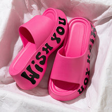 Load image into Gallery viewer, Women's Platform Slippers - Non-Slip Thick Sole Height Increasing Flip Flops