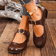 Load image into Gallery viewer, Women's Patent Leather Low Heel Pumps - Classic Round Toe Slip-On Shoes